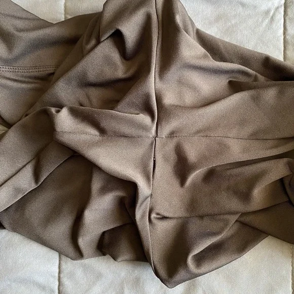 Columbia Large Brown Women's Cropped Ankle Pants Wide Straight Leg Activewear - Picture 5 of 9